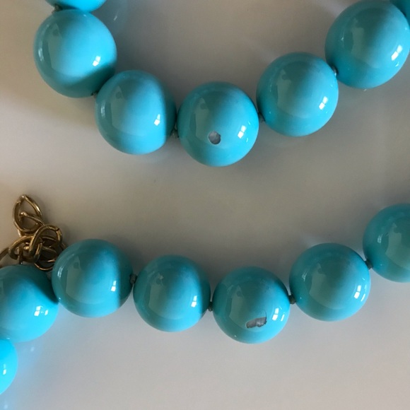 Kenneth Jay Lane Turquoise Colored Beaded Necklace - Picture 10 of 10